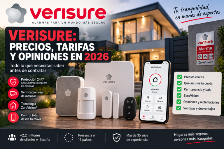 Alarma Verisure: precios, tarifas, permanencia y opiniones en 2026