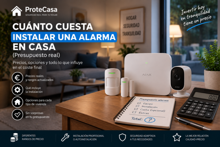 Coste de instalar una alarma en casa y presupuesto de seguridad