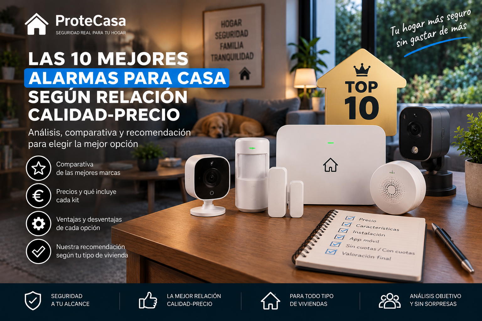 Las 10 mejores alarmas para casa según relación calidad-precio