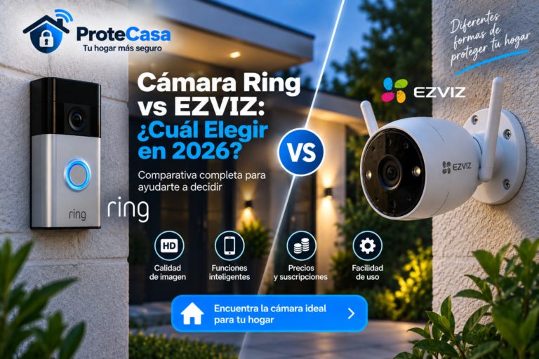 cámara Ring vs EZVIZ cuál elegir en 2026