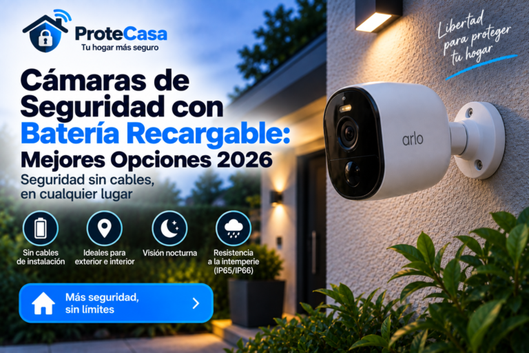Cámaras de seguridad con batería recargable 2026