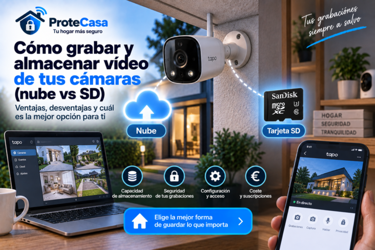 Cómo grabar y almacenar vídeo de tus cámaras 2026