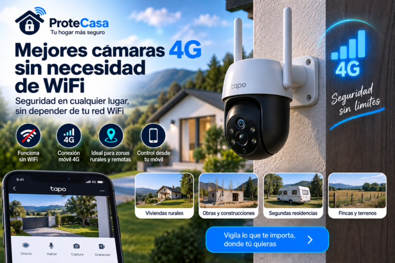 Mejores cámaras 4G sin necesidad de WiFi 2026