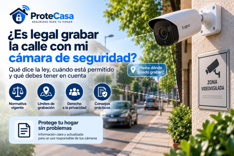 ¿Es legal grabar la calle con mi cámara de seguridad? 2026