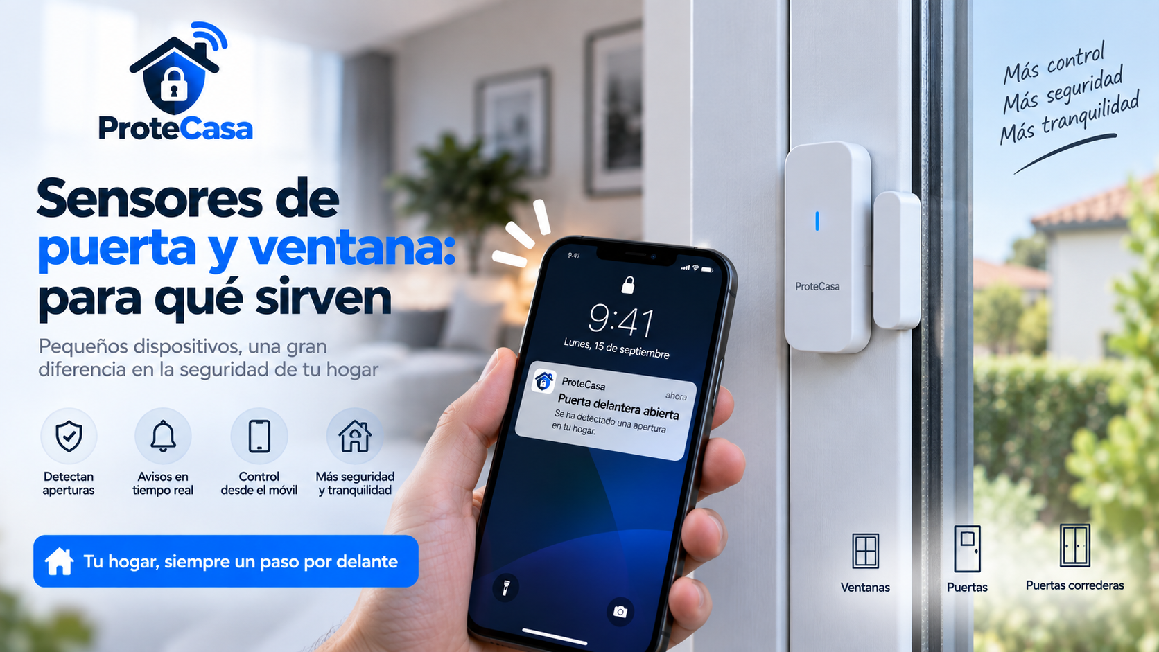 Sensores de puerta y ventana: para qué sirven