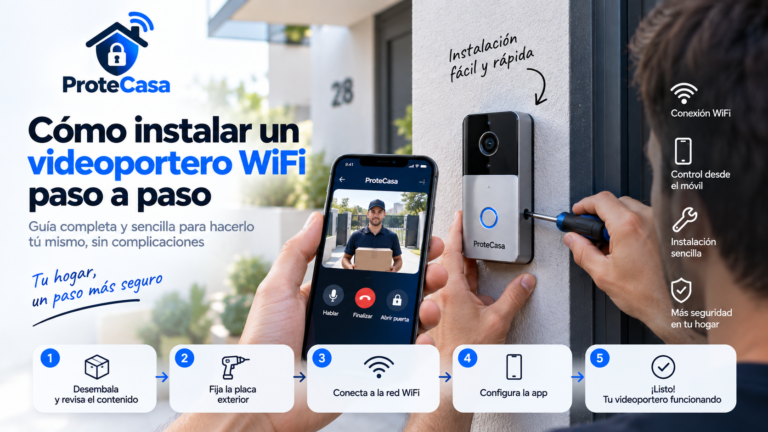 Cómo instalar un videoportero WiFi paso a paso