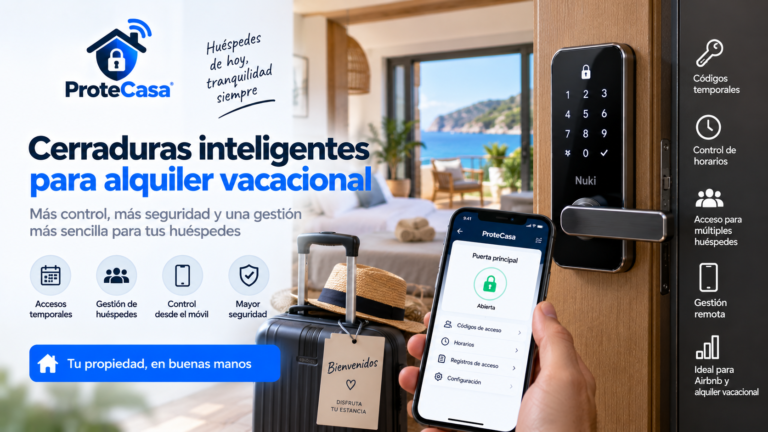 Cerraduras inteligentes para alquiler vacacional
